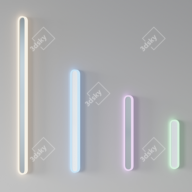 Nordic Line Wall Lamp 3D model image 5