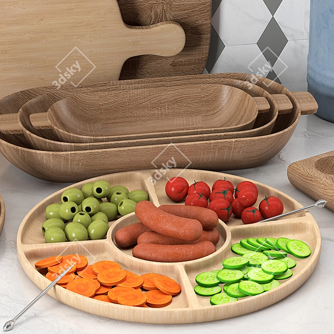 Multi-Purpose Kitchen Set 3D model image 3