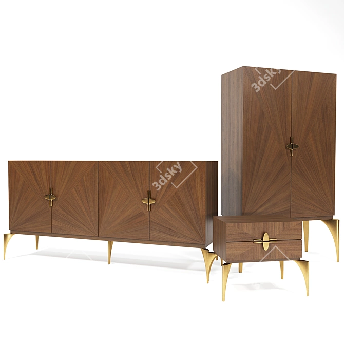 Elegant ELIOS Furniture Set 3D model image 1
