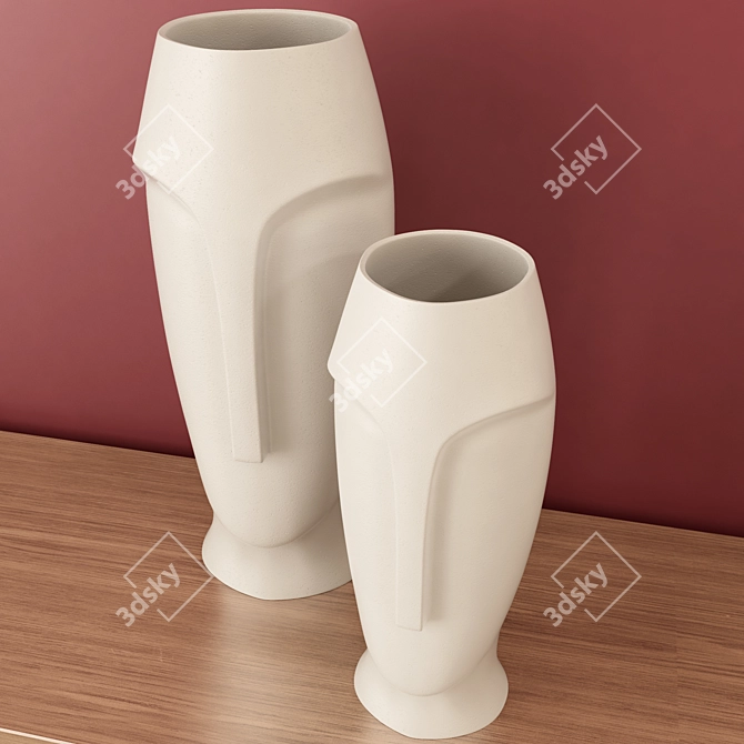 Elegant Vase, High Resolution 3D model image 2