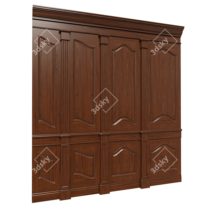 Wooden Panel Collection 3D model image 2
