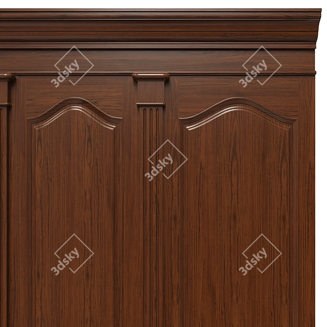 Wooden Panel Collection 3D model image 4