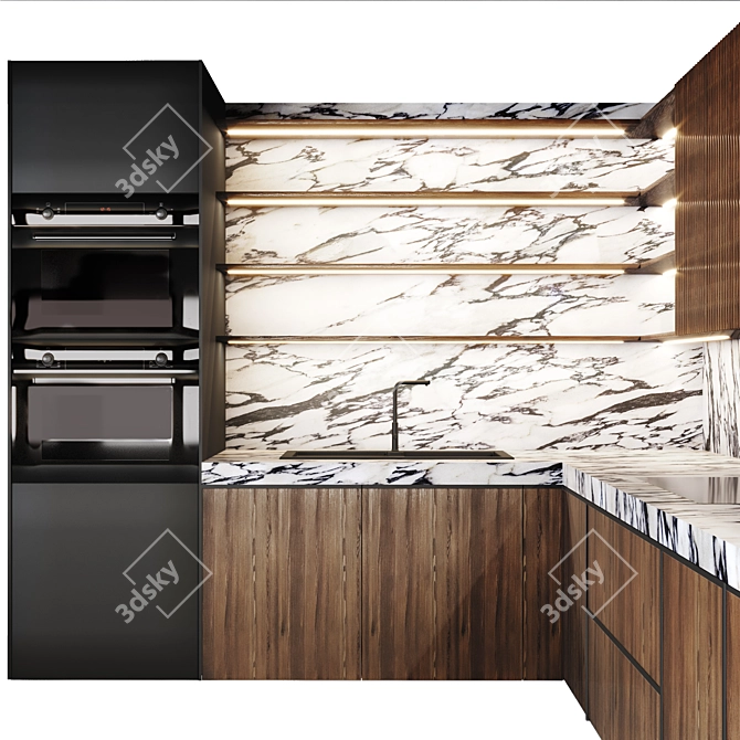 Modern Dada Ratio Kitchen Lights 3D model image 2