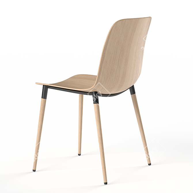 Modern Pi Chair: Stylish and Functional 3D model image 2