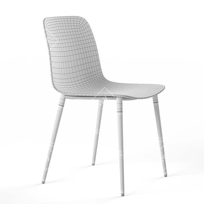 Modern Pi Chair: Stylish and Functional 3D model image 5