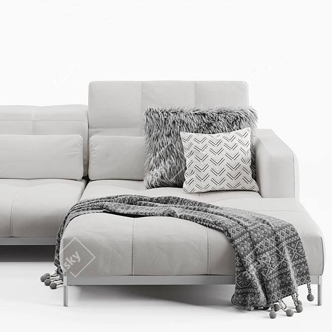 Oscar Sofa - Stylish and Comfortable 3D model image 2