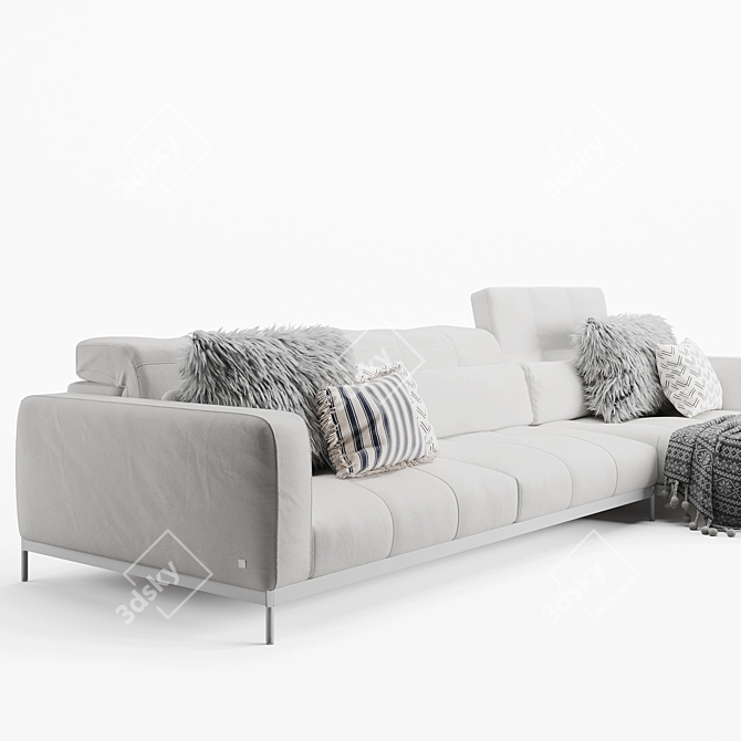 Oscar Sofa - Stylish and Comfortable 3D model image 3