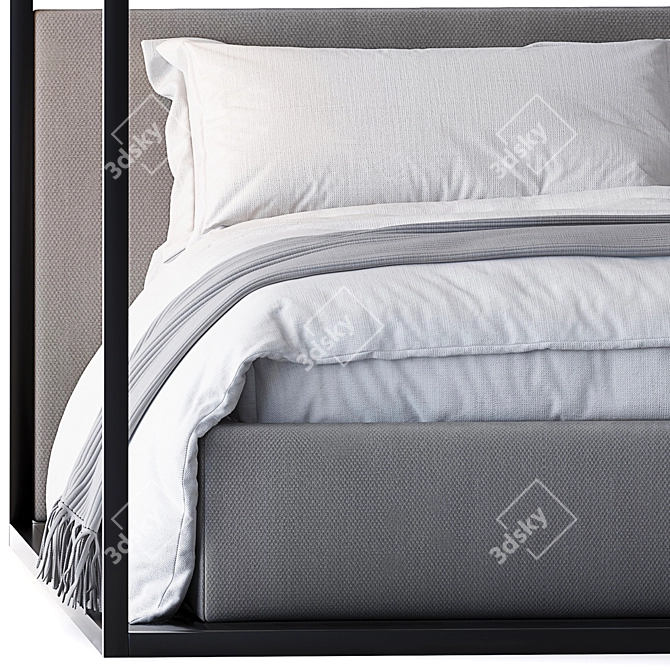 Alcova Bed: Sleek and Stylish. 3D model image 3
