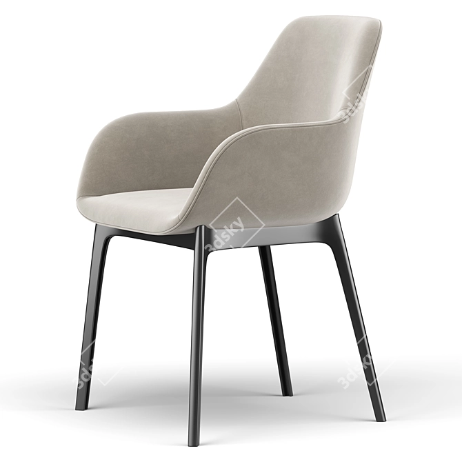 Clap Chair: Revolutionary Seating Solution 3D model image 3