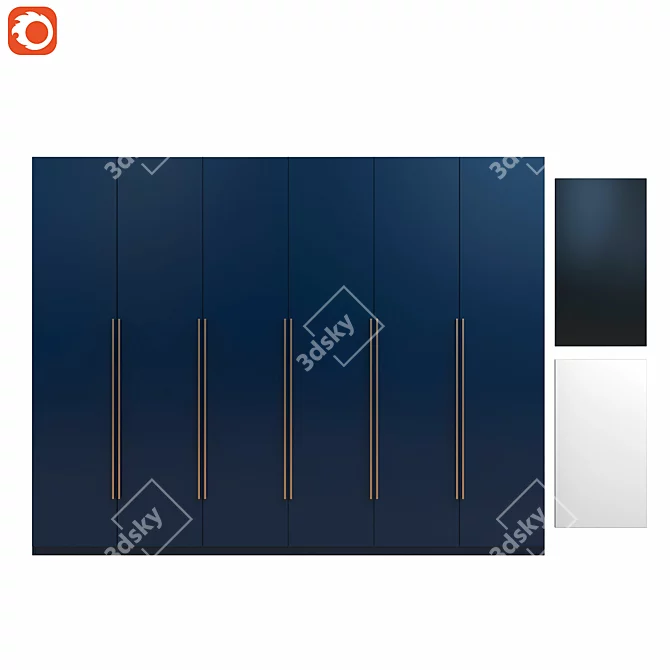 Gramercy 2014 Armoire Closet 3D model image 1