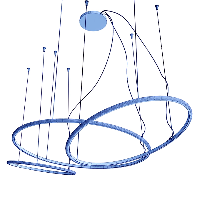 Olympic F45 3x: Sleek LED Pendant 3D model image 5