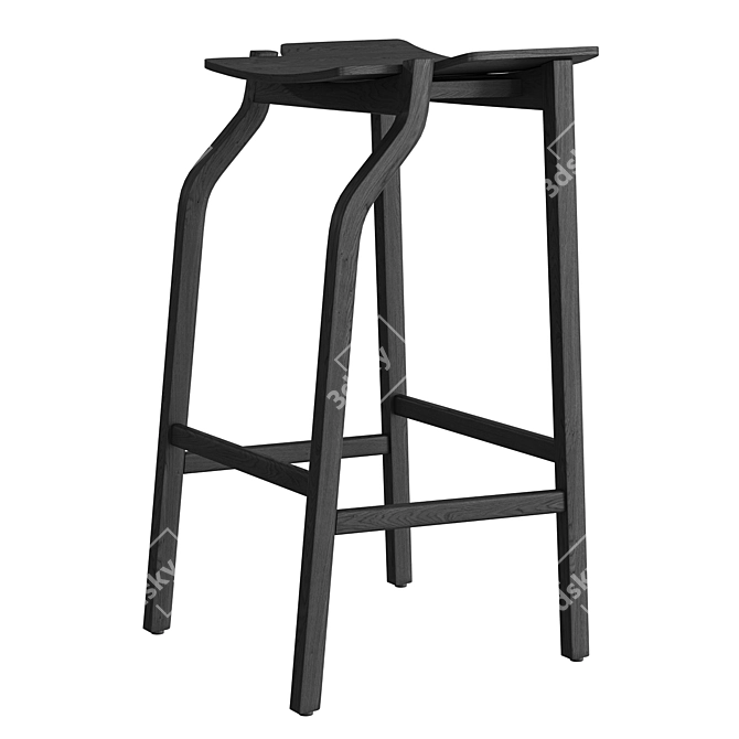 Sleek Kalea Stool by Bedont 3D model image 2