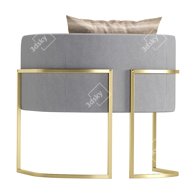 Cazarina's Las Vegas Armchair: Sleek and Stylish 3D model image 3
