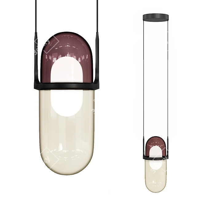 Elegant Pille Pdi Pendant Light 3D model image 3