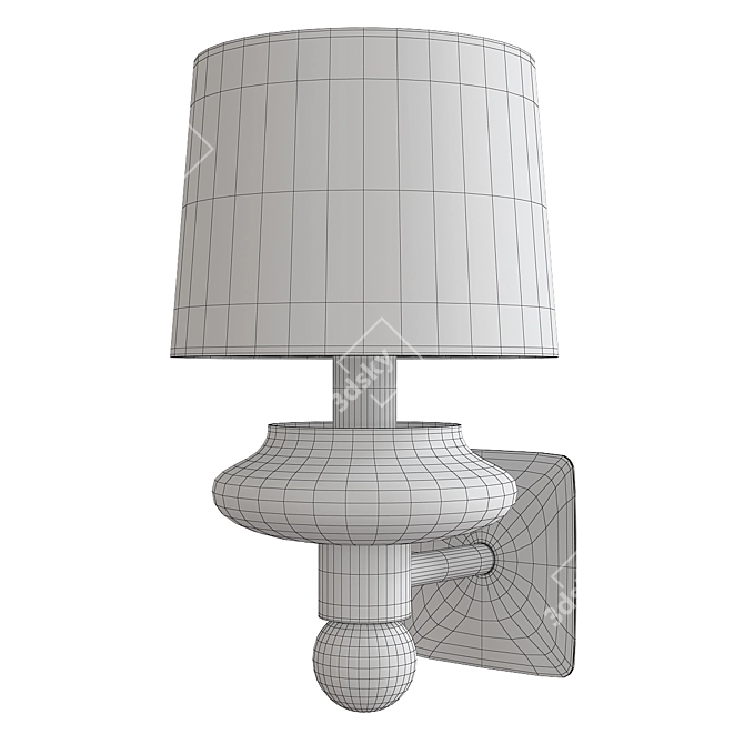 Elegant Saint Germain Wall Sconce 3D model image 2