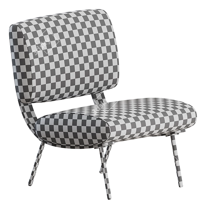 Modern Iconic Armchair: ROUND D.154.5 by Molteni & C 3D model image 3