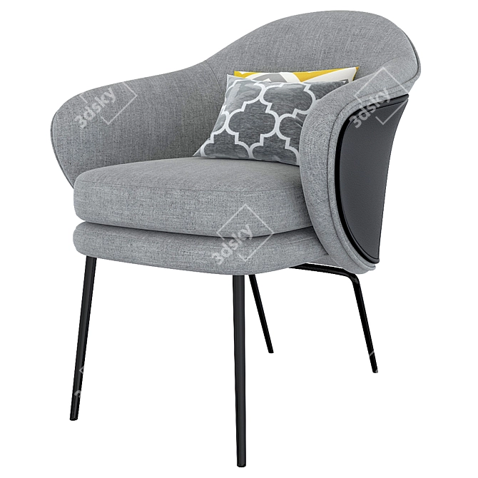Sleek Angie Chair: Modern Stylish Design 3D model image 1