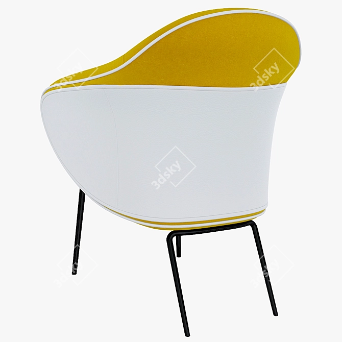 Sleek Angie Chair: Modern Stylish Design 3D model image 3