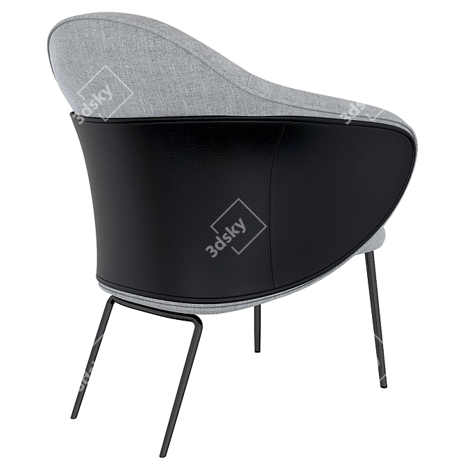 Sleek Angie Chair: Modern Stylish Design 3D model image 4