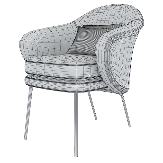 Sleek Angie Chair: Modern Stylish Design 3D model image 5