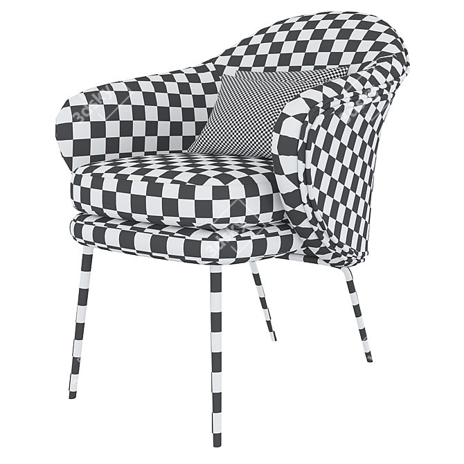 Sleek Angie Chair: Modern Stylish Design 3D model image 6