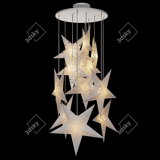 Celestial Pendant Light 3D model image 1