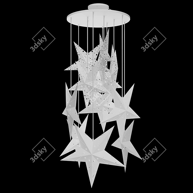Celestial Pendant Light 3D model image 2