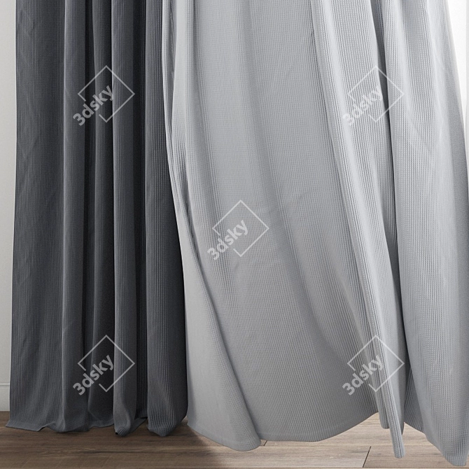 Dynamic Wind Curtain 3D Model 3D model image 4