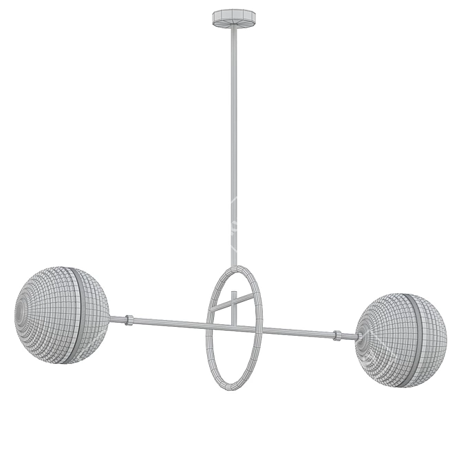 Elegant Ayler II Ceiling Lamp 3D model image 2