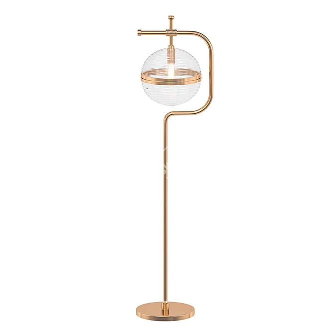 Elegant Duke Floor Lamp 3D model image 1