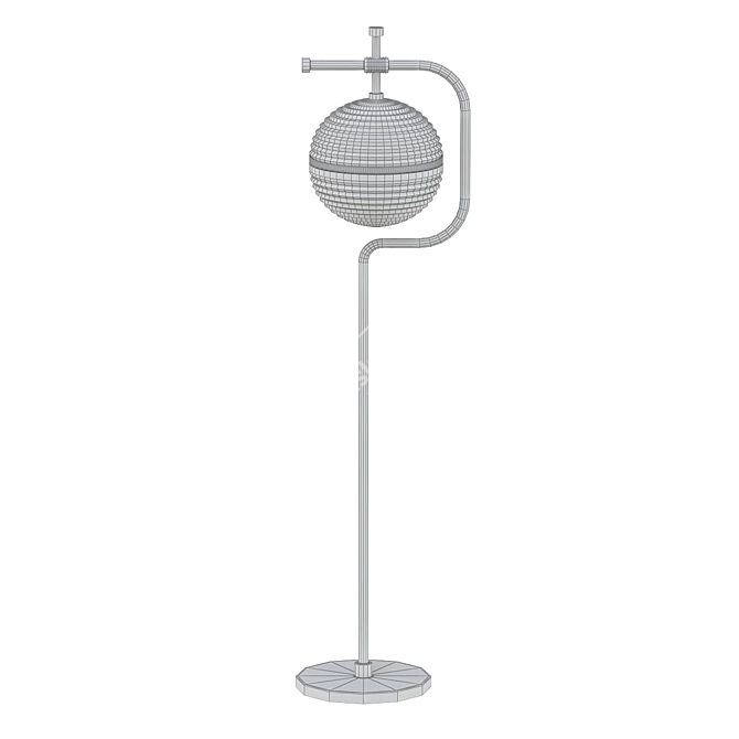 Elegant Duke Floor Lamp 3D model image 2