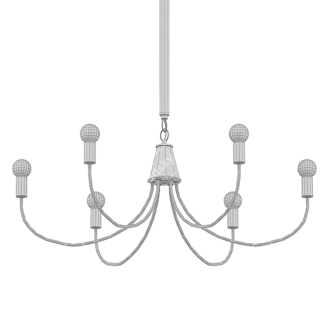 Ferguson Modern Chandelier 3D model image 2