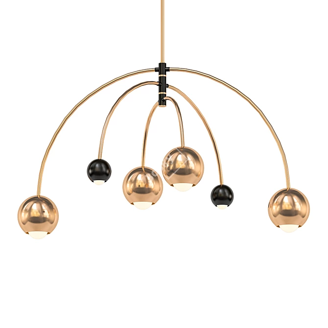 Elegant Willow Pendant 3D model image 1