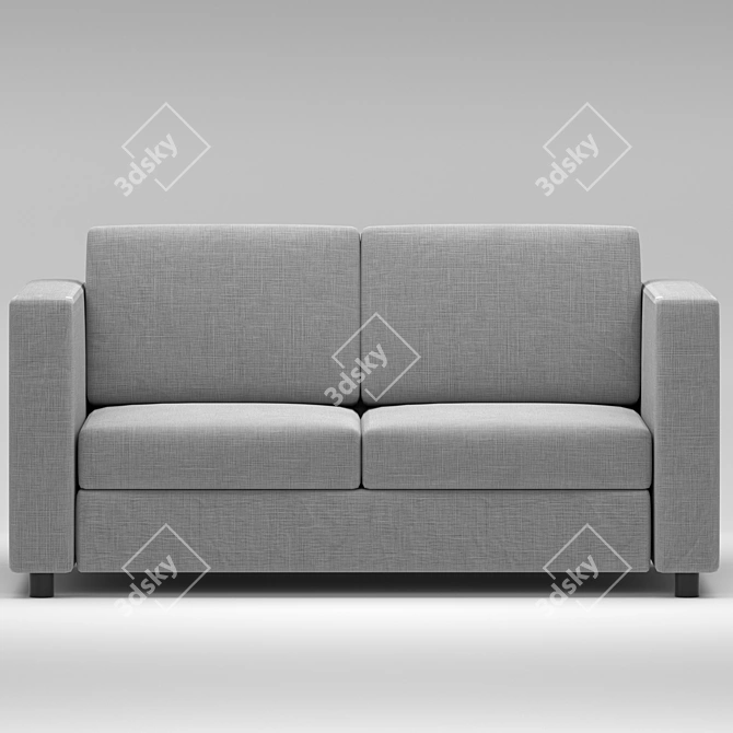 Finnala: Stylish 3-Seater Sofa 3D model image 3