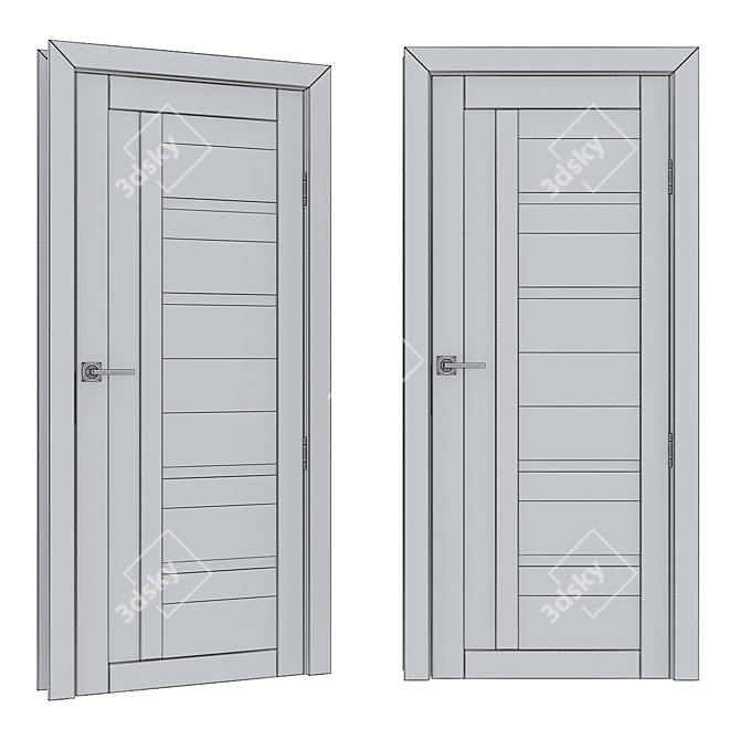 Russian Carda Doors: Realistic 3D Model 3D model image 3