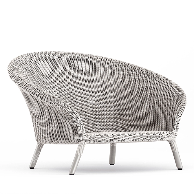 Sleek Strada Lounge Chair 3D model image 9