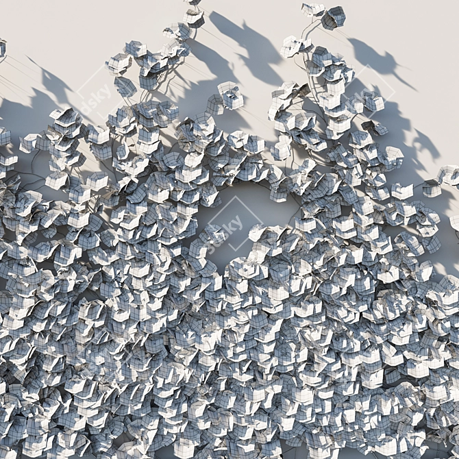 Lush Vitis Coignetiae Vines 3D model image 3