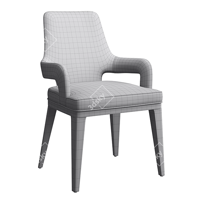 Modern Aspen Armchair 3D model image 5