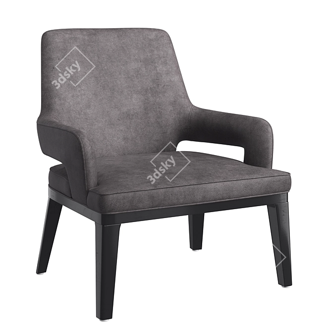 Modern Aspen Lounge Chair 3D model image 1