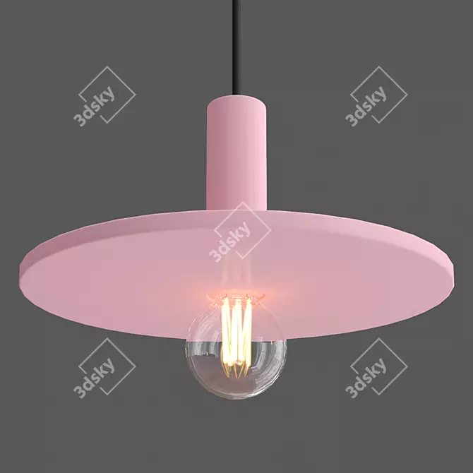 Title: Oran Handcrafted Pendant Light 3D model image 5