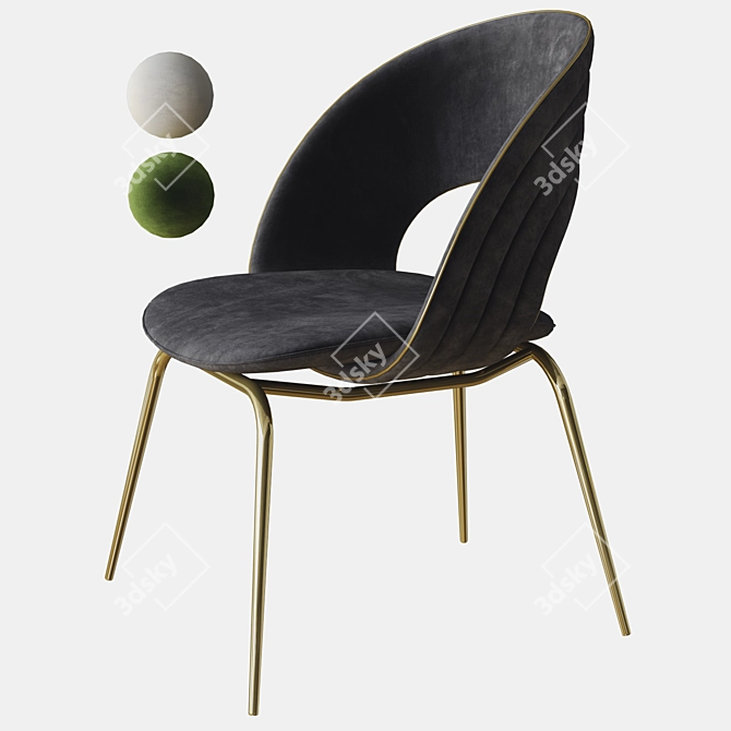 Sleek Kylo Chair: Visionnaire 3D model image 1