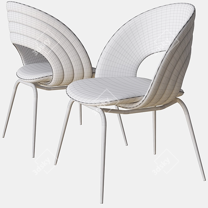 Sleek Kylo Chair: Visionnaire 3D model image 4