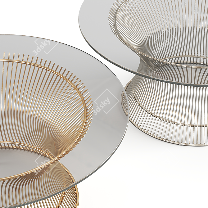 Marit Round Coffee Table, 80cm 3D model image 3