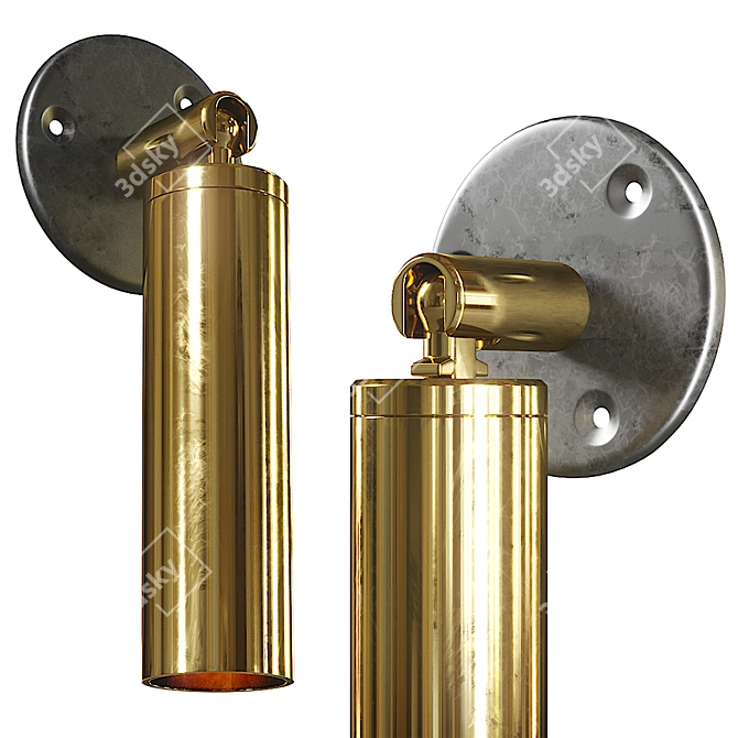 Elegant Handle Studio Art Lamp 3D model image 1