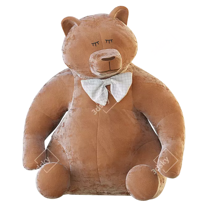 Cuddly Bear Plush Toy 3D model image 24