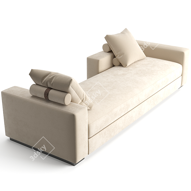 Fendi Casa One Sofa: Angular Peninsula Design 3D model image 2