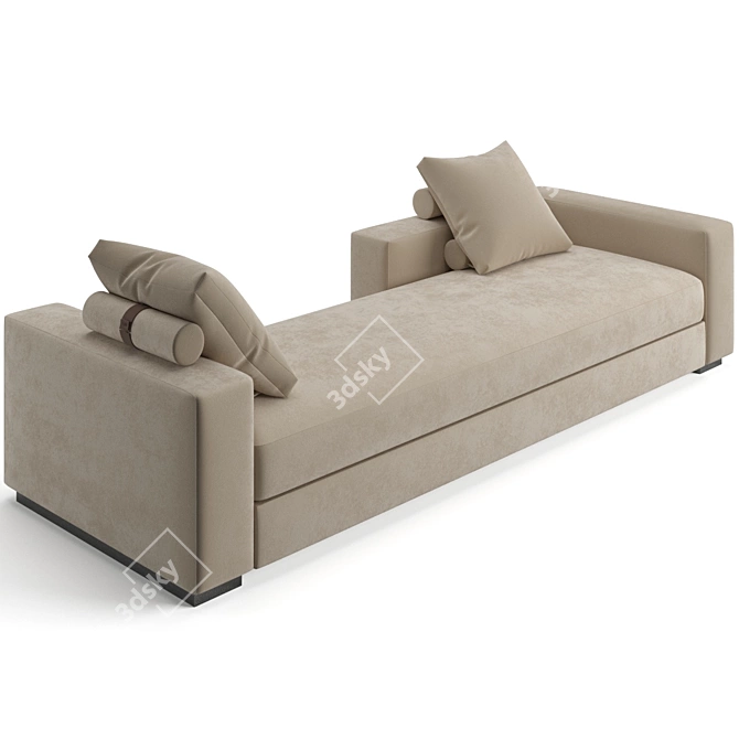 Fendi Casa One Sofa: Angular Peninsula Design 3D model image 9