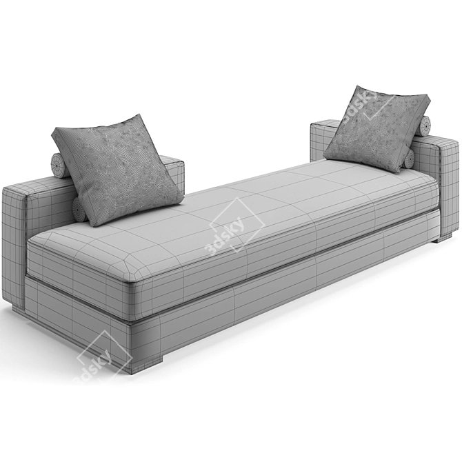 Fendi Casa One Sofa: Angular Peninsula Design 3D model image 14