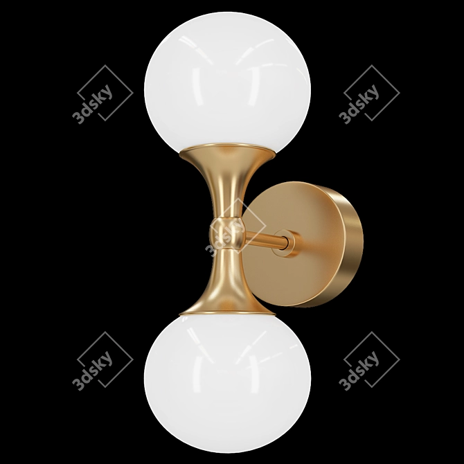 Elegant Astoria Wall Sconce 3D model image 1