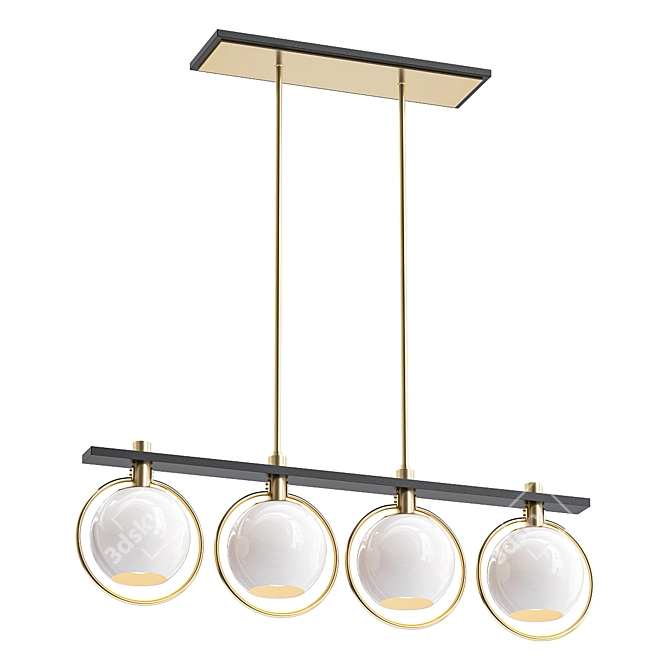 Carlyn 33" Stylish LED Pendant 3D model image 1